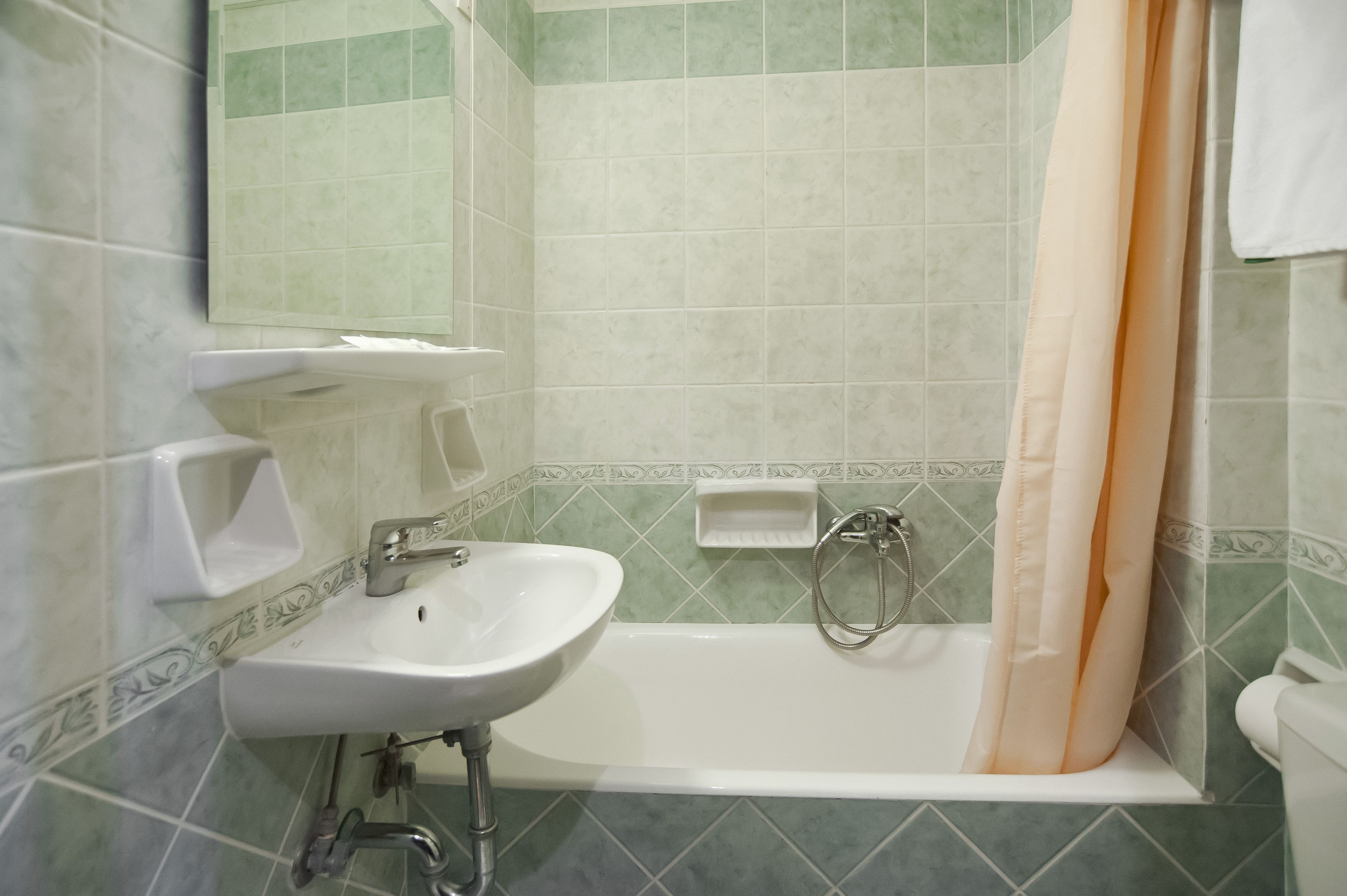 free toiletries, hair dryer, towels