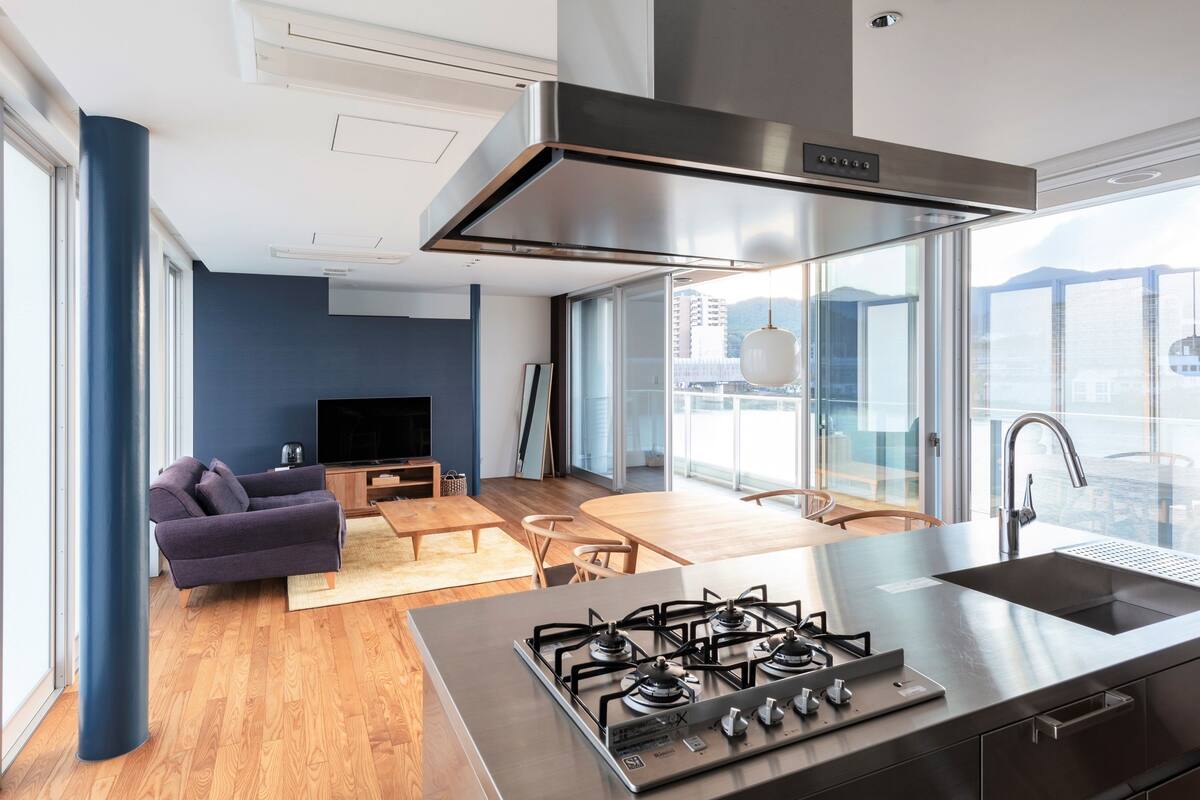 Terrace Suite | Private kitchen | Fridge, microwave, stovetop, electric kettle