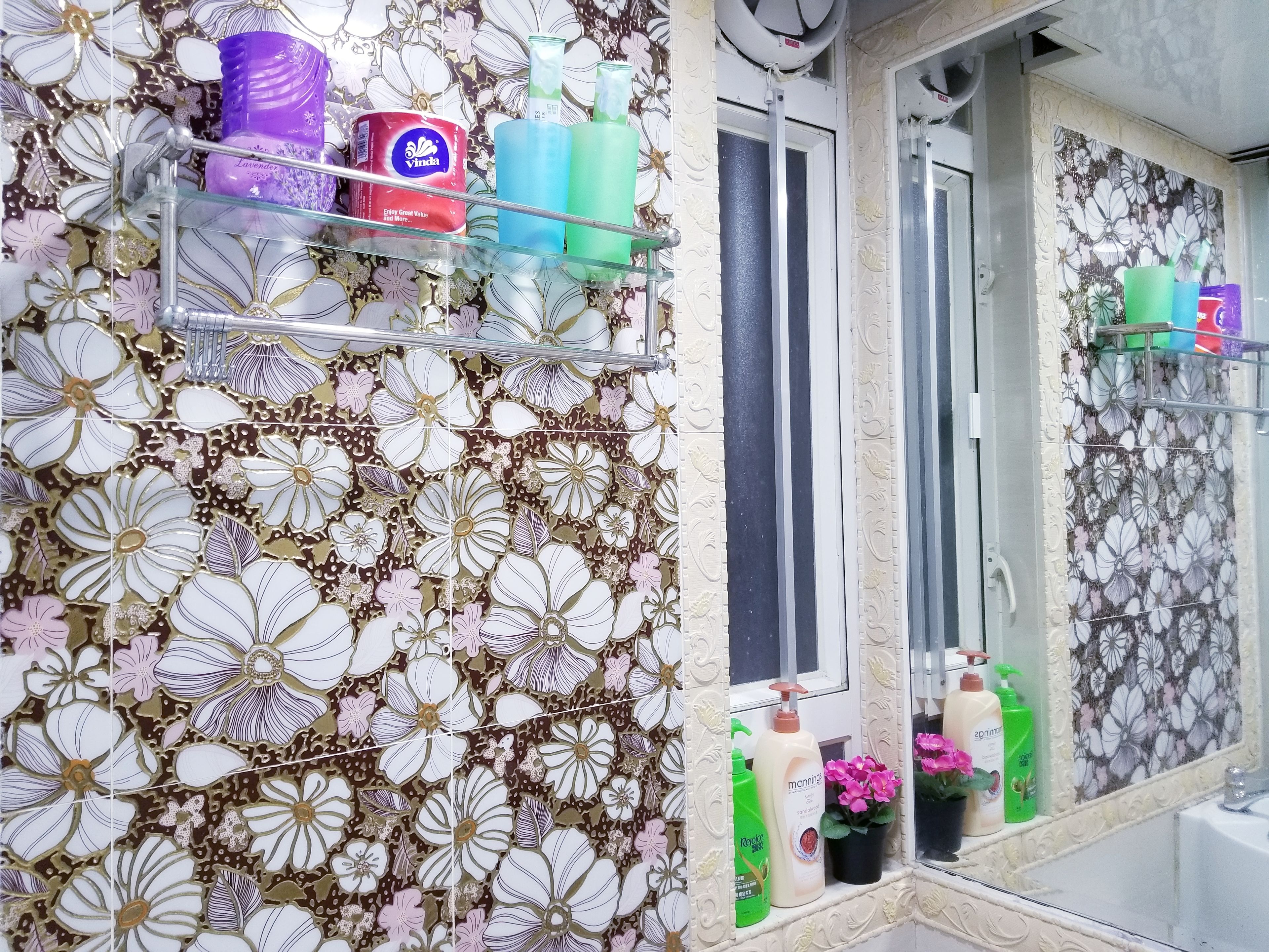 double room | bathroom amenities | shower, free toiletries, slippers, towels