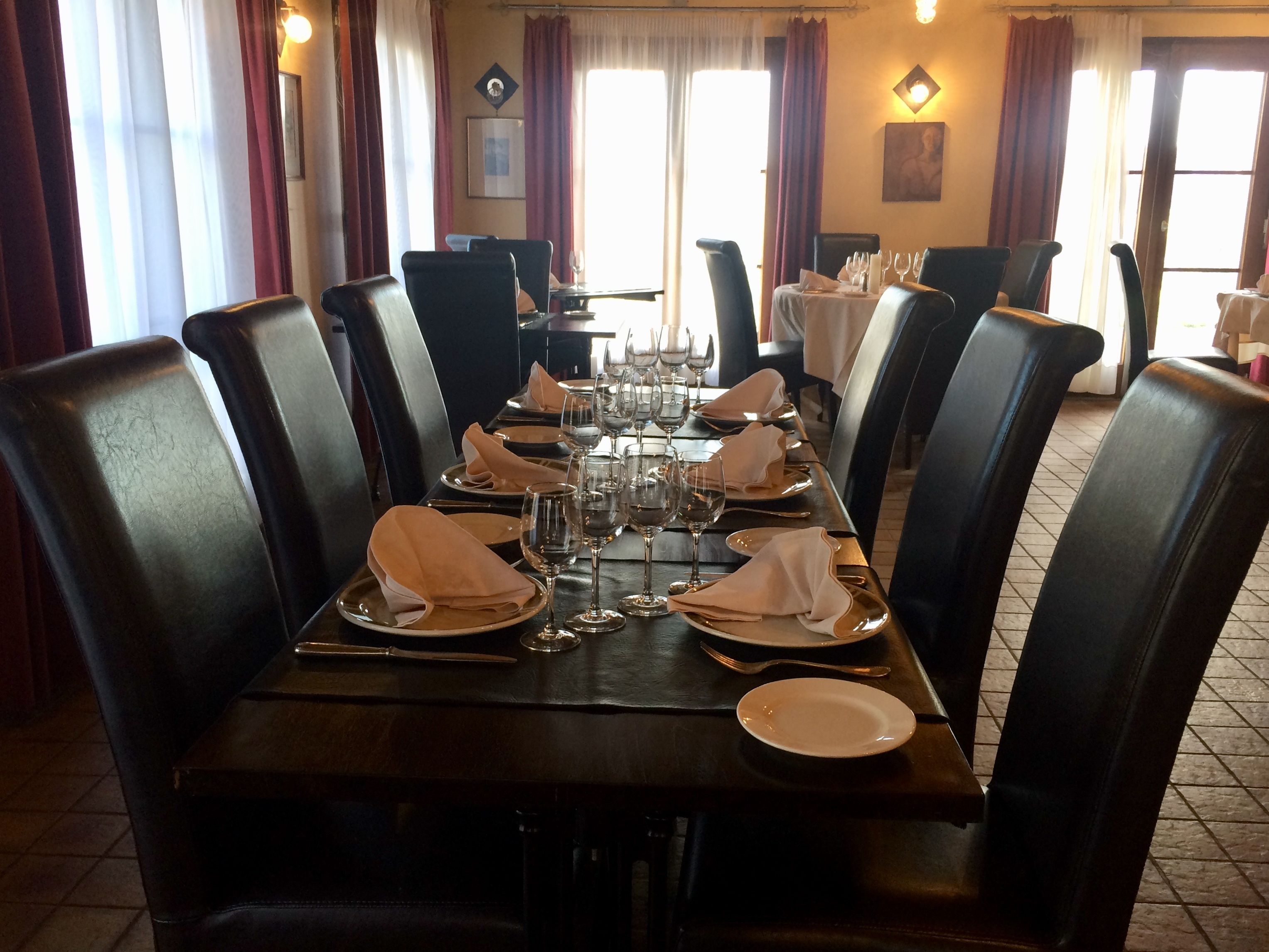 Lunch and dinner served, Regional cuisine