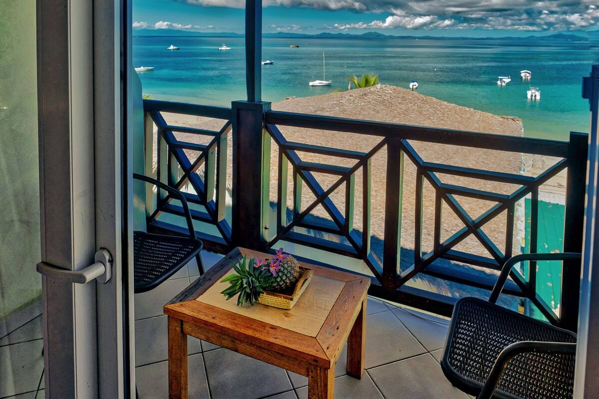 Panorama tweepersoonskamer, uitzicht op zee | Uitzicht vanaf balkon