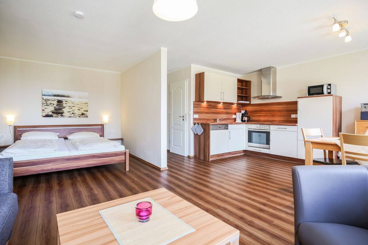 Departamento estándar, para no fumadores | Cocina privada | Cafetera y tetera, refrigerador, microondas y horno