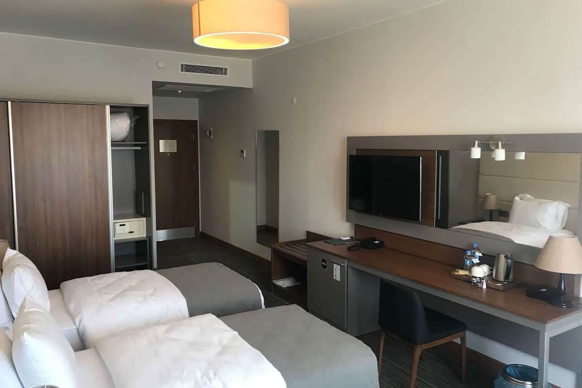1 sovrum, minibar, värdeförvaringsskåp på rummet och skrivbord