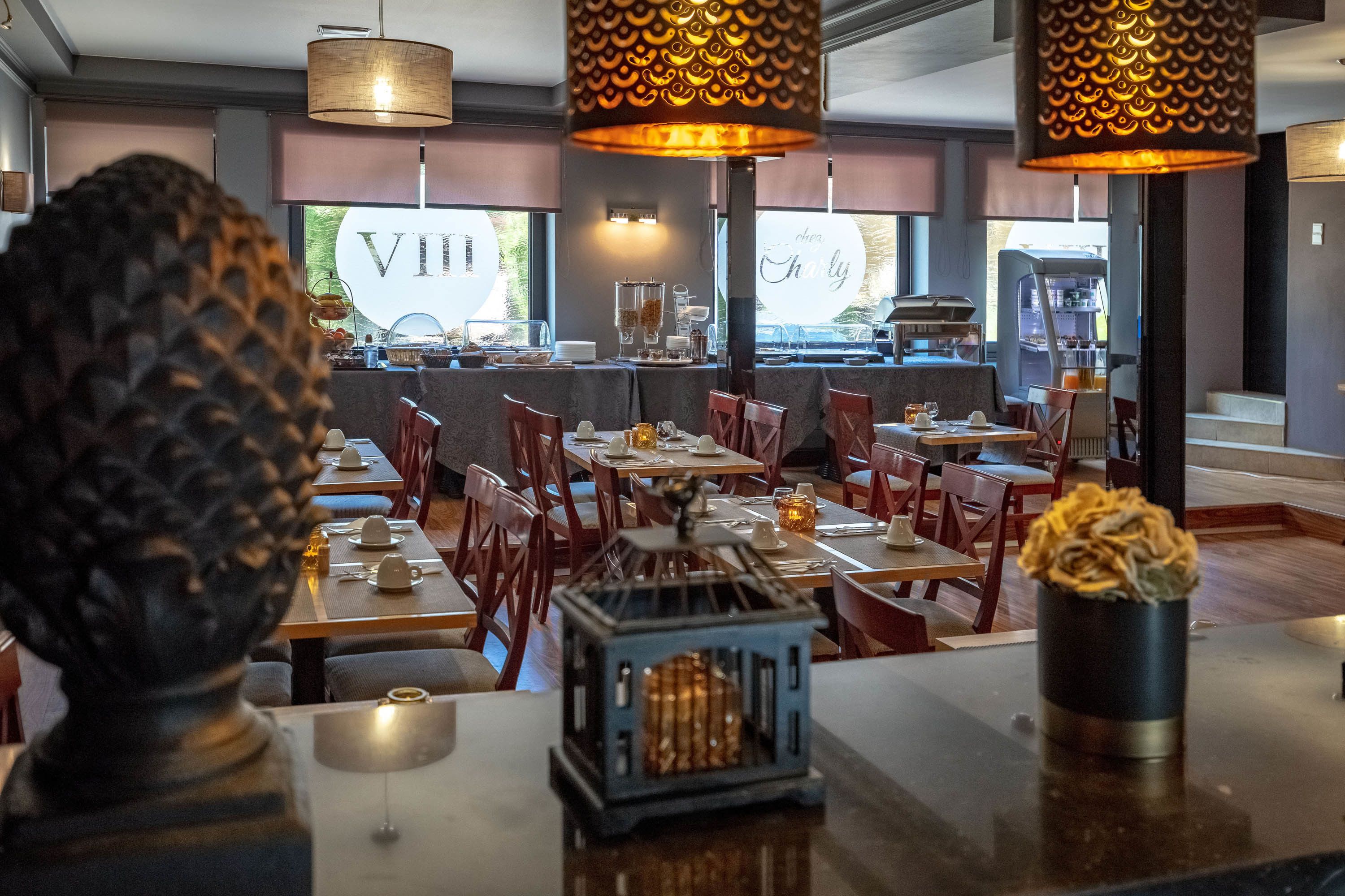 daily buffet breakfast (eur 9 per person)