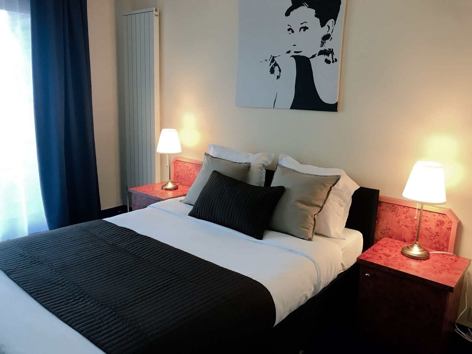 double room | desk, blackout curtains, iron/ironing board, free wifi