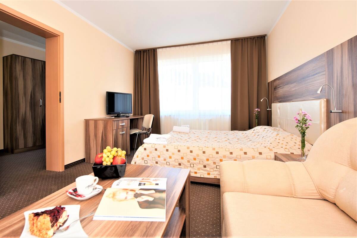 Standard Studio | Desk, iron/ironing board (on request), rollaway beds (surcharge)