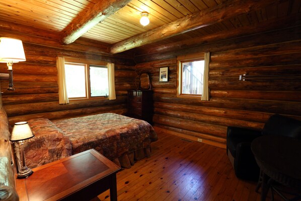 Cabin, 2 Bedroom with Large Loft | 1 bedroom, bed sheets