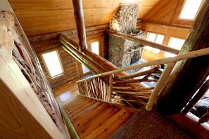 Cabin, 2 Bedroom with Large Loft | Staircase