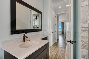 House, 3 Bedrooms | Bathroom | Towels - Magnificent Modern Beach House with Ocean View from All Rooms by RedAwning (Fernandina Beach)