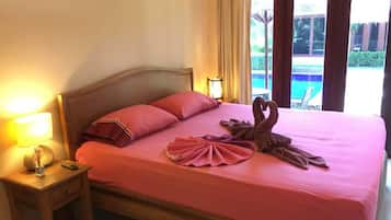 Pool View Bungalow  | In-room safe, blackout drapes, iron/ironing board, free WiFi