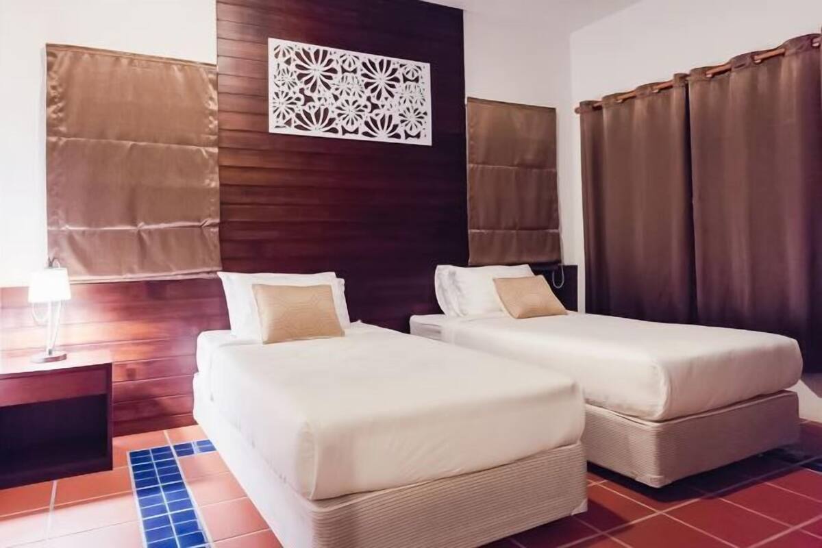 In-room safe, desk, laptop workspace, blackout drapes
