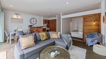 Apartment, 1 Bedroom | Living area | 50-inch flat-screen TV with digital channels, TV, Netflix