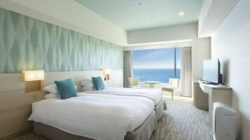 Park View Large Twin -KAZE- | Premium bedding, in-room safe, blackout drapes, WiFi (free)