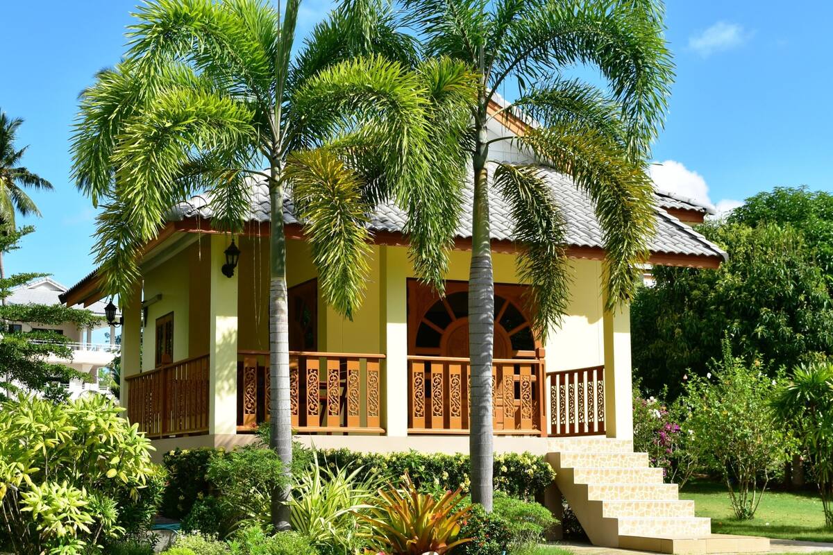 Bangalô, 1 quarto, terraço, no jardim | Wi-Fi de cortesia, individualmente decorados, individualmente mobiliados