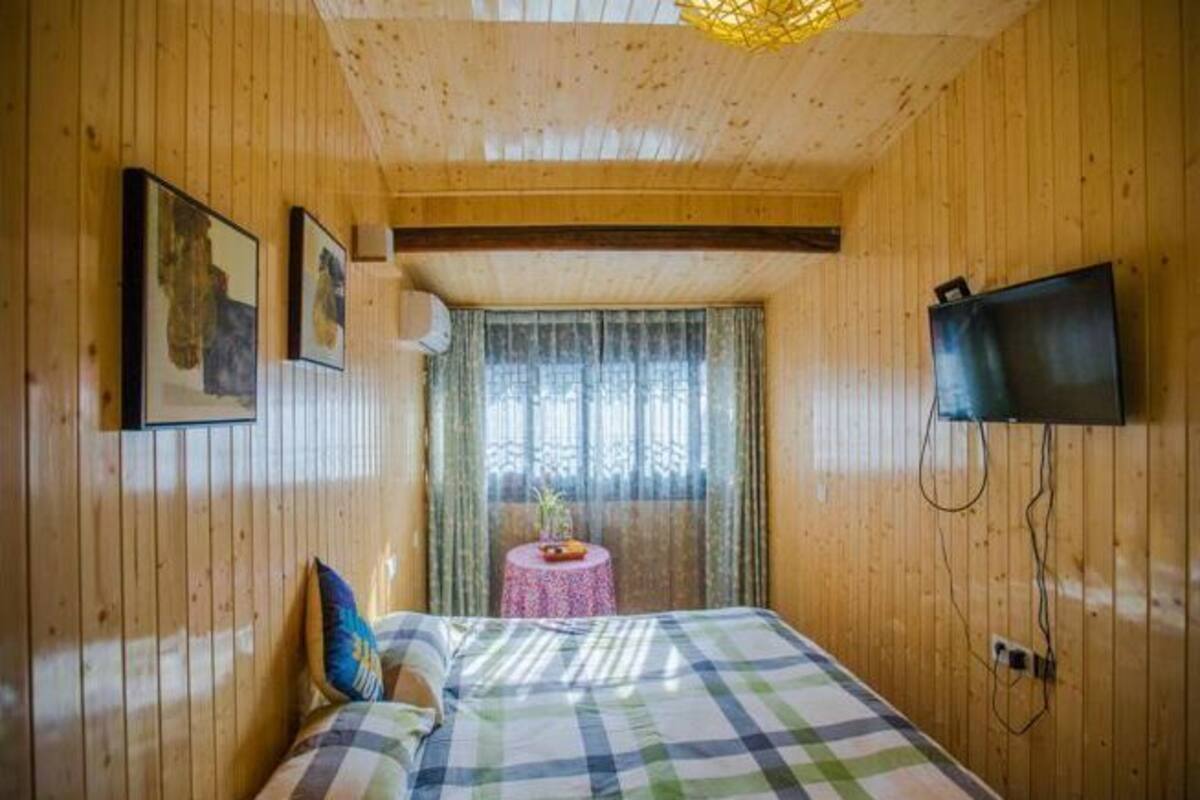 Desk, blackout drapes, free WiFi