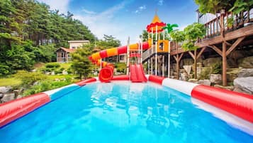 Indoor pool, outdoor pool, open 10 AM to 7 PM, free cabanas