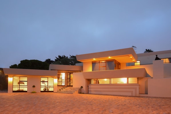 Front of property – evening/night