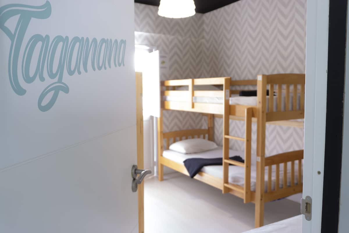 Slaapzaal, gemengd, gemeenschappelijke badkamer (4 beds) | Verduisterende gordijnen, gratis wifi, beddengoed
