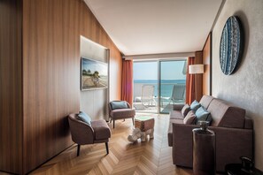 Suite Executive (free access SPA) | Biancheria da letto di alta qualità, materassi a doppio strato, minibar