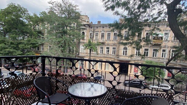 Superior Apartment, 1 Bedroom, Lanai, City View | Terrace/patio - Venus Hotel (Odesa)