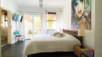 Standard Apartment, Terrace, Ground Floor | Desk, blackout curtains, free WiFi, bed sheets