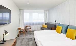 Family Room | Desk, blackout drapes, iron/ironing board, free WiFi - Fosshotel Stykkisholmur (Stykkisholmur)