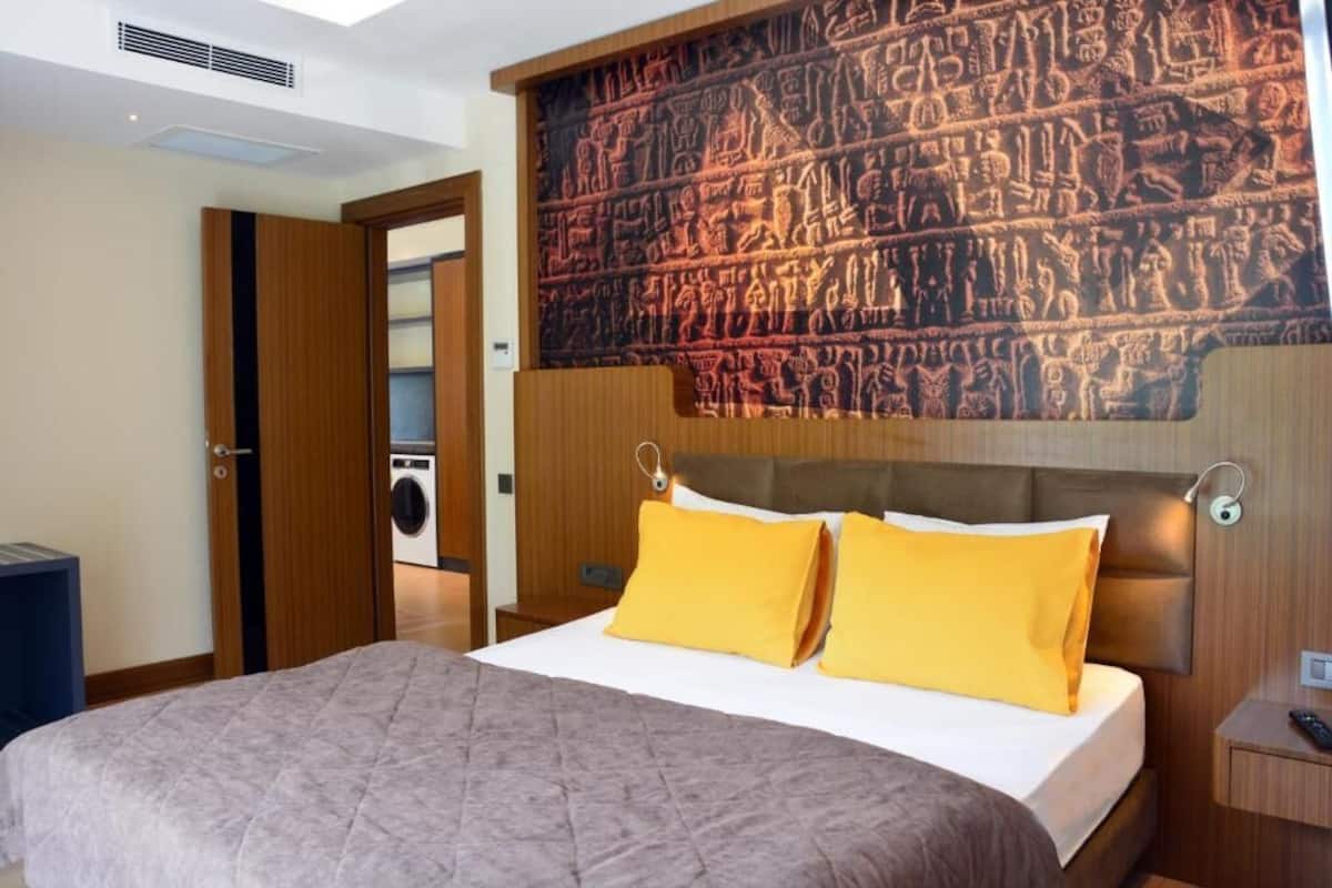Blackout drapes, soundproofing, iron/ironing board (on request)