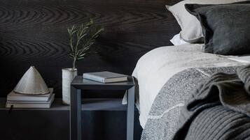 Ropa de cama de alta calidad y minibar