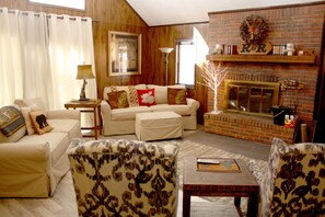 House, 2 Bedrooms | Living room | Flat-screen TV, fireplace - Black Bear Crossing By Peak Property Management (Breckenridge)