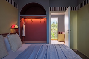 Deluxe Apartment, 2 Bedrooms, Pool View | Premium bedding, minibar, in-room safe, iron/ironing board - Memories Apartments (Zakynthos)