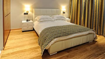 Tweepersoonskamer | 2 slaapkamers, lakens van Egyptisch katoen, luxe beddengoed, donsdekens