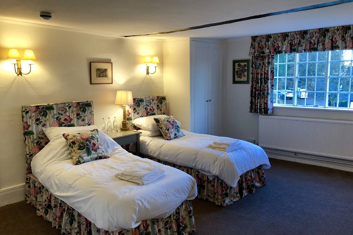 Blackout curtains, iron/ironing board, free WiFi, bed sheets