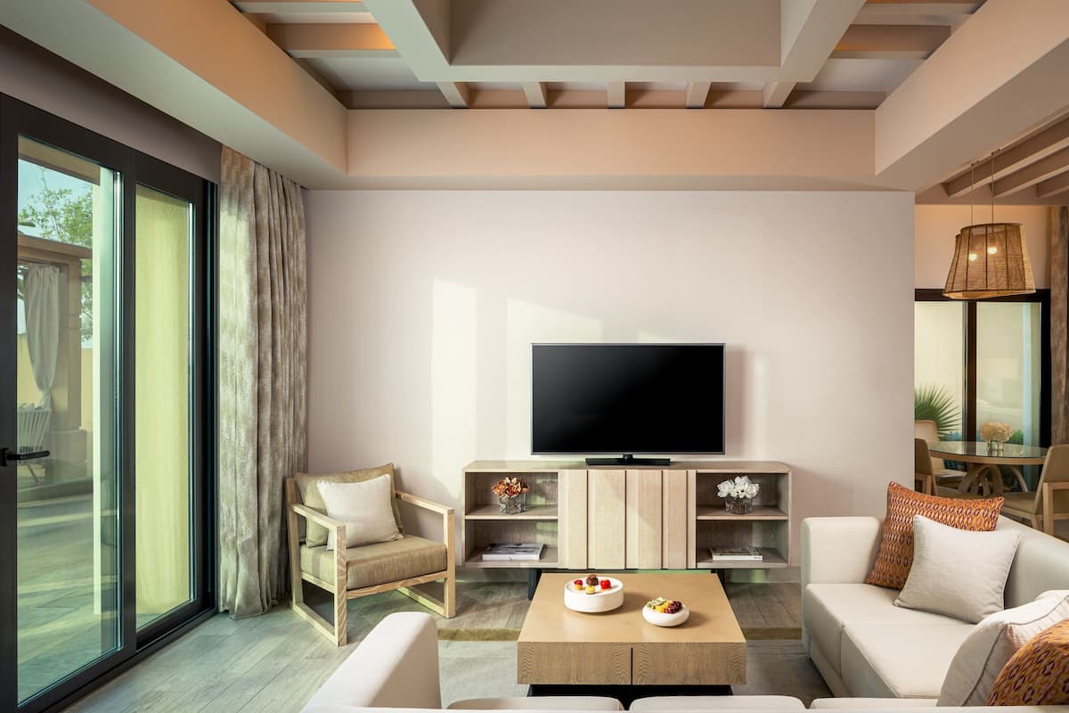 Villa, 1 camera da letto, piscina privata (Beach) | Area soggiorno | Tavolo da ping pong
