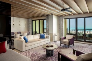 Suite, 2 Bedrooms, Sea View (Spacious Saadiyat) | Living room