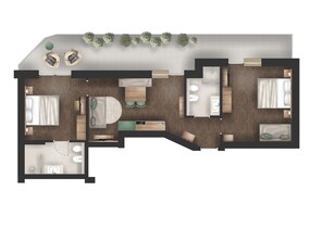 Apartment | Hypo-allergenic bedding, in-room safe, desk, laptop workspace - Aparthotel Laurena (Naz Sciaves)