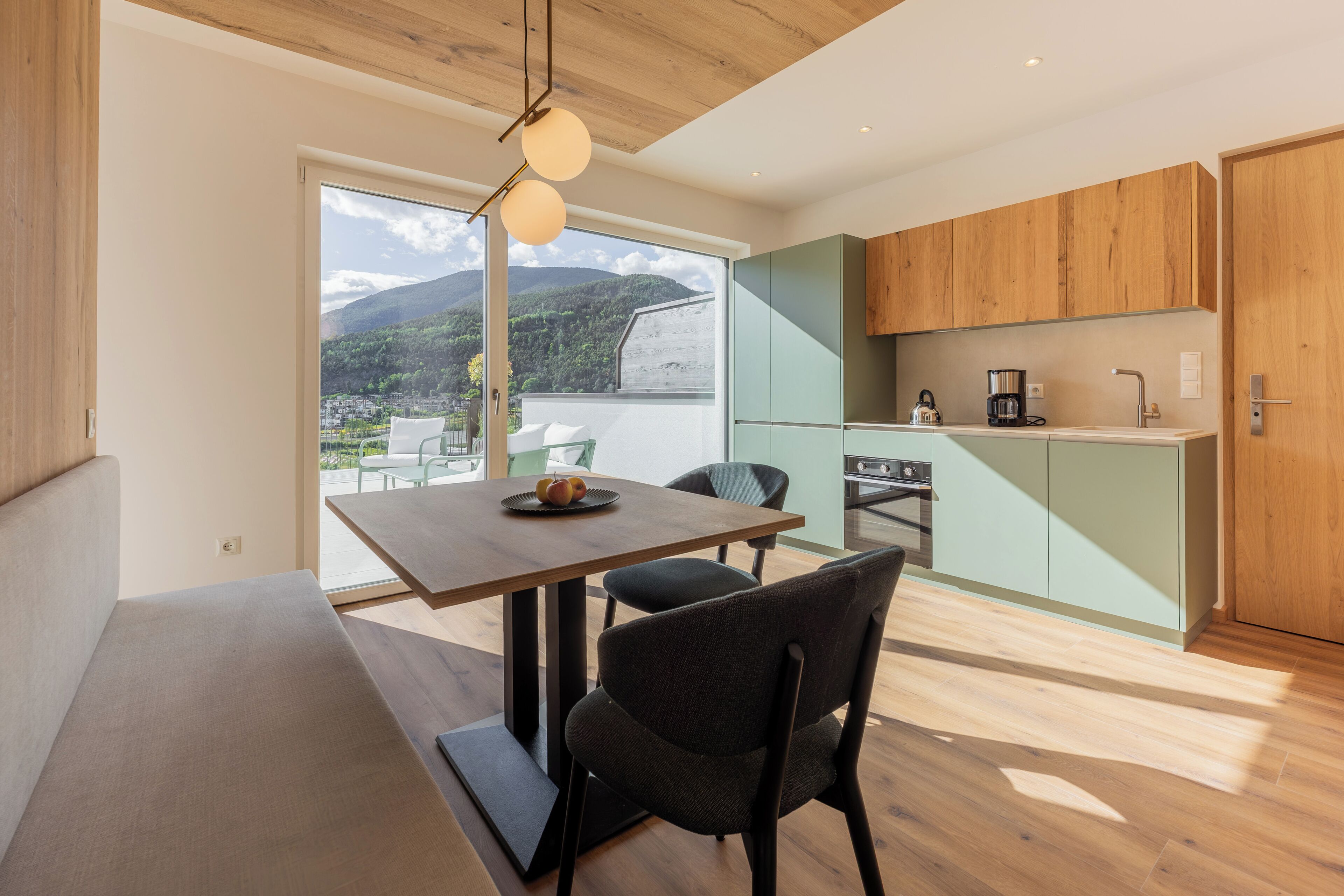 Apartment, 1 Schlafzimmer, Bergblick | Eigene Küche | Großer Kühlschrank, Ofen, Geschirrspüler, Espressomaschine