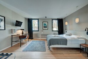 Deluxe tweepersoonskamer | 1 slaapkamer, luxe beddengoed, bedden met traagschuimmatras, gratis wifi