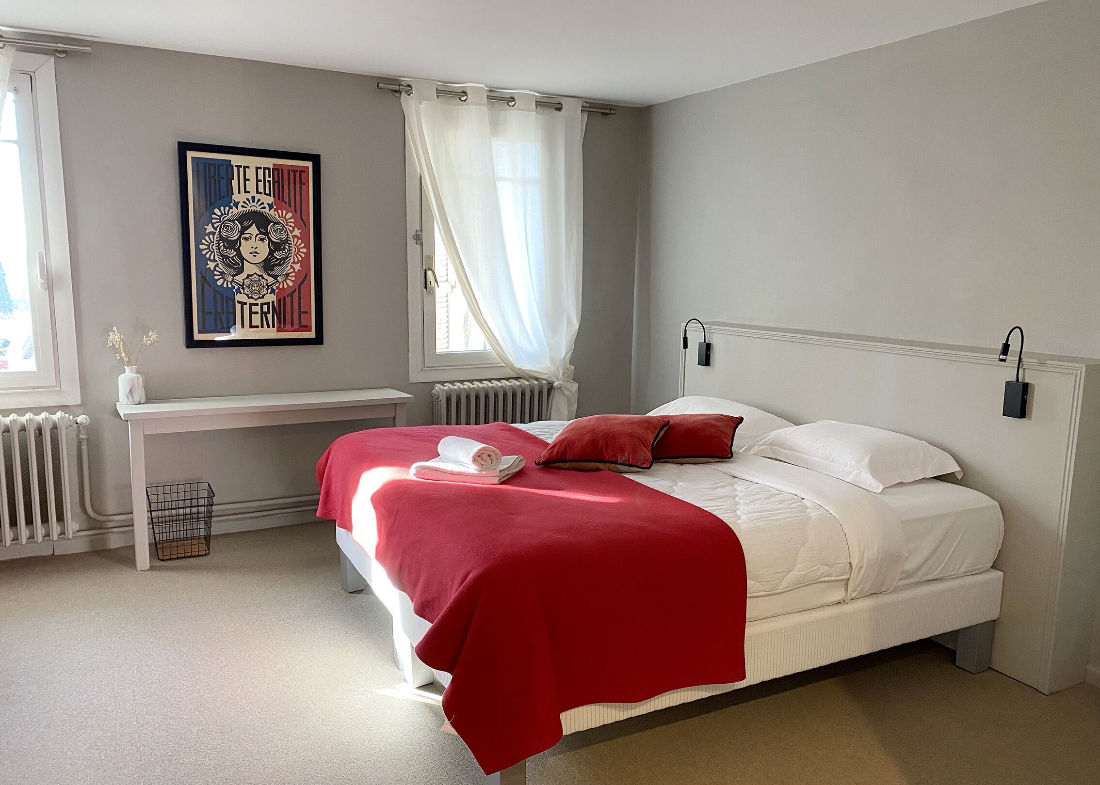 Premium bedding, memory-foam beds, free WiFi, bed sheets