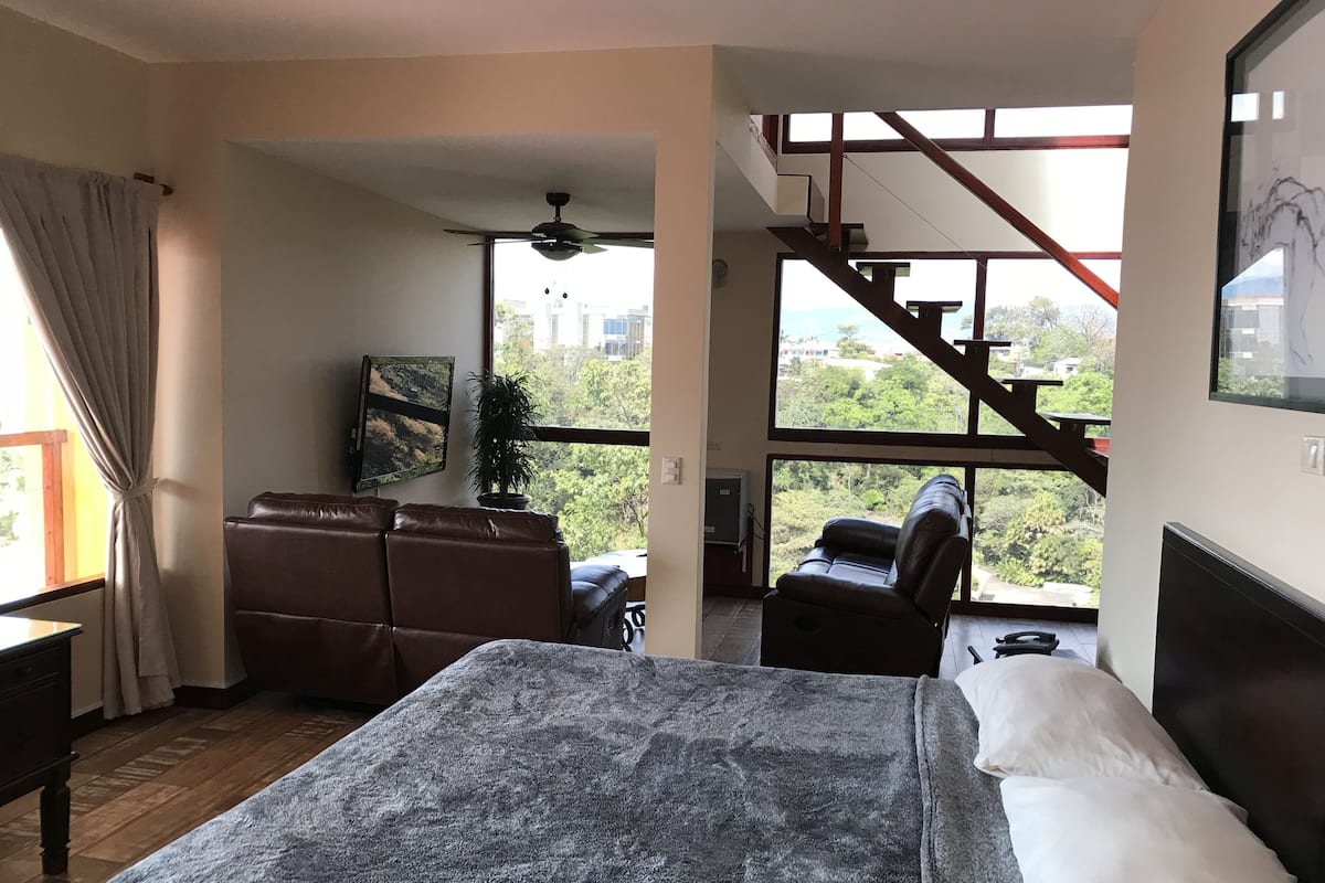 Panoramic Penthouse, 1 King Bed, Balcony