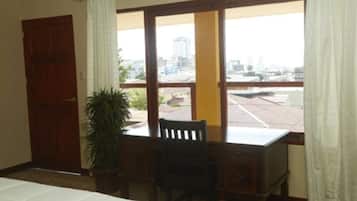 Panoramic Penthouse, 1 King Bed, Balcony | In-room safe, desk, free WiFi, bed sheets