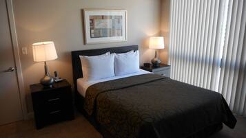 Executive Apartment, 1 Bedroom | 1 bedroom, desk, iron/ironing board, free WiFi