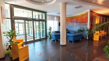 Sitteområde i lobbyen