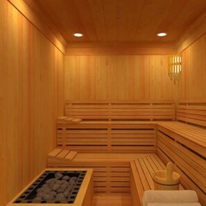 Sauna, hot tub, steam room, Turkish bath/hammam, body treatments - Concordia Hotel (San Possidonio)