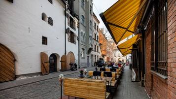 Family Apartment, 2 Bedrooms, Terrace, City View | Soundproofing, iron/ironing board, free WiFi, bed sheets