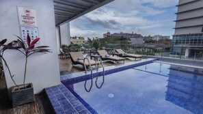 Indoor pool, outdoor pool