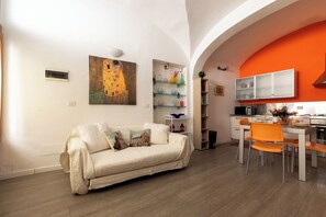 TV, DVD player, books