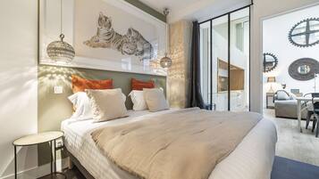 2 slaapkamers, een strijkplank/strijkijzer, gratis wifi, beddengoed