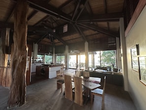 Dining - Beautiful Beachfront Island Home, Private Dock, Village Transportation Included (Placencia)