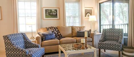 TV, DVD player, books