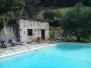 Outdoor pool, a rooftop pool